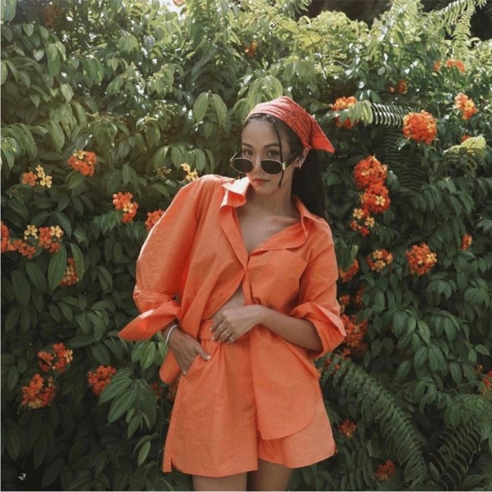 The Frankie Shop Orange Lui Boxer Short